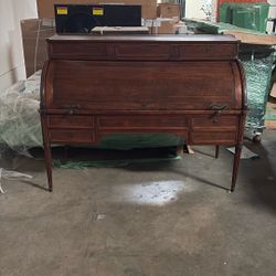 Antique Cylinder Writing Desk