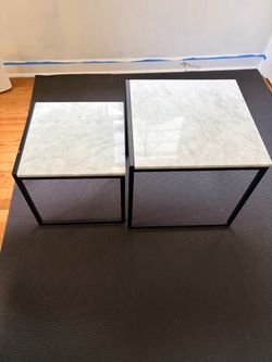 Article Scindo Black Nesting Tables