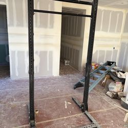 Rogue Squat Rack, Rogue Adjustable Bench, Rep Dumbbell Rack