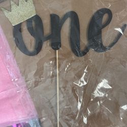 Cake Topper - One