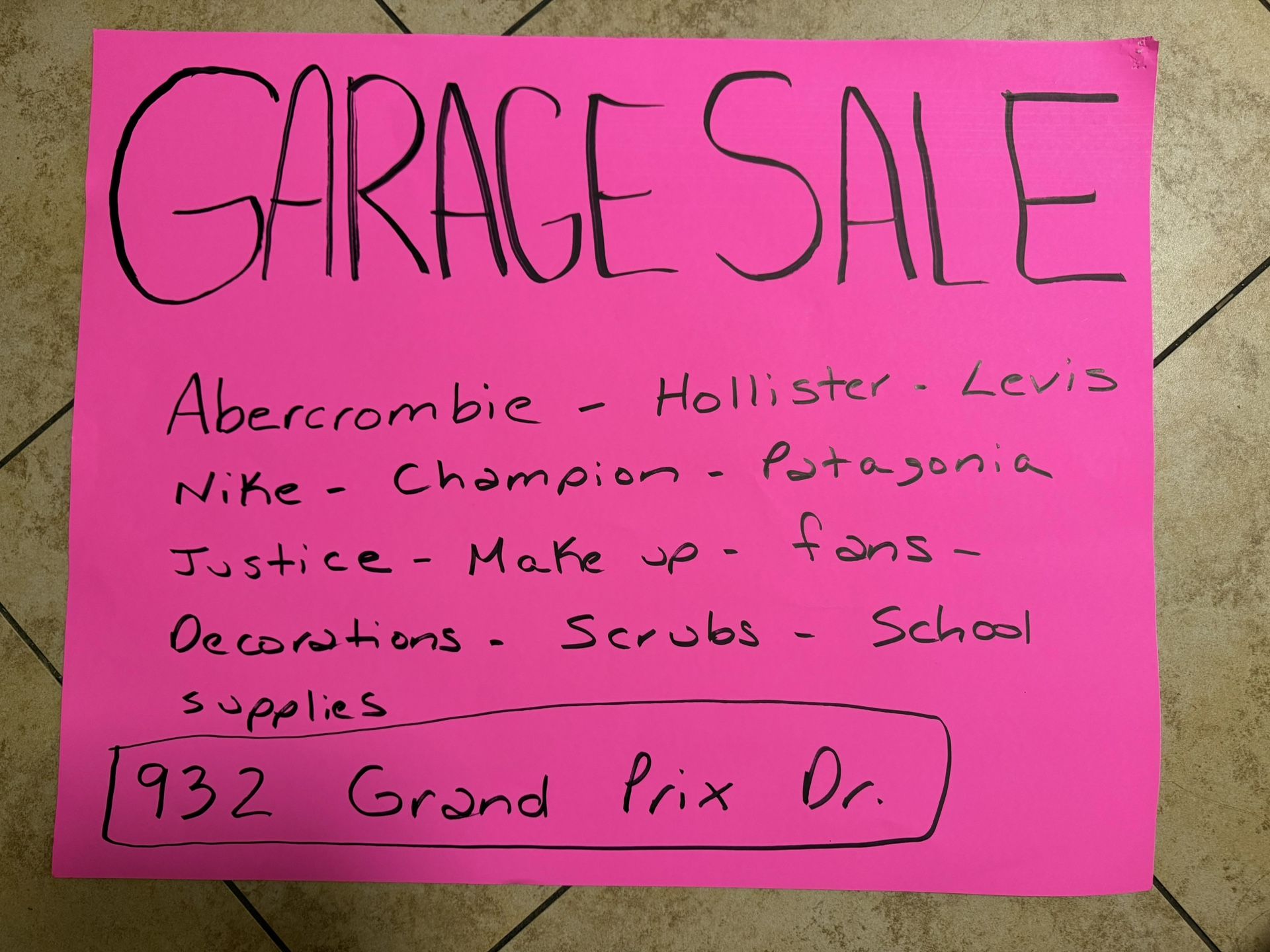Garage Sale