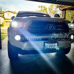H11/H8/H9 LED Headlight Bulbs, 6500K Fog Lights Car Bulb, 12000Lm DRL or Low Beam, Halogen Replacement Headlight with Fan 