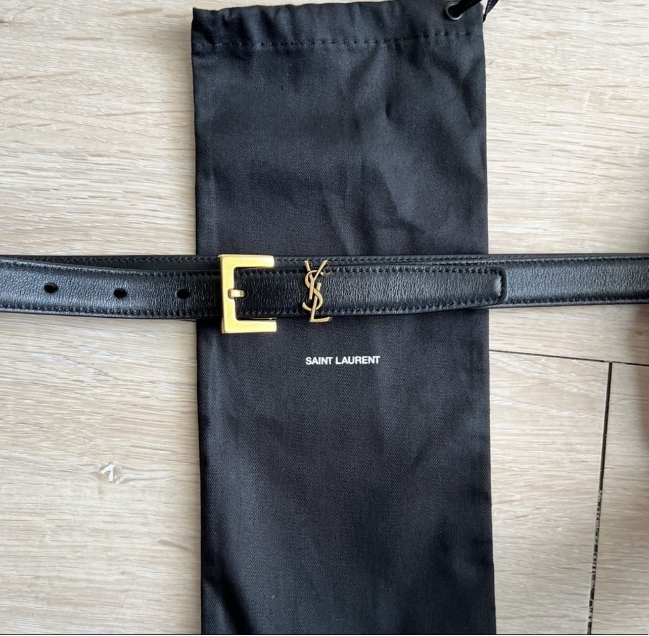 Saint Laurent Narrow Monogram Bell