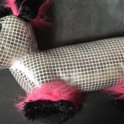 Pink And Black For Disco Dog