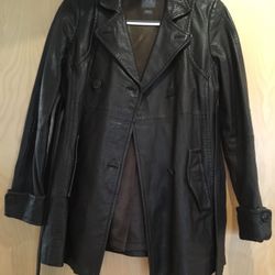 Armani exchange woman leather coat. Size small