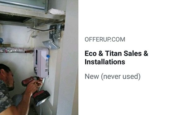 eco & titan tankless water heaters sales & installations for sale in