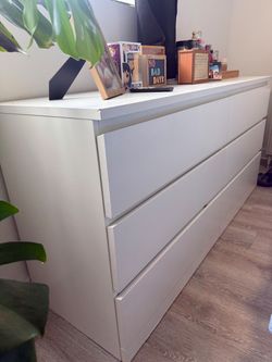 IKEA MALM 6-Drawer White Dresser