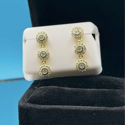 # 10. Elegant Moissanite Dangle Earrings