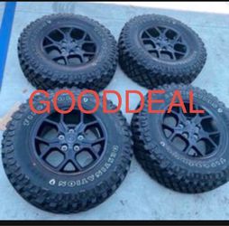 Brand new 2025 Jeep Gladiator Wrangler Offroad Oem New Took Off Wheel Rim Tires