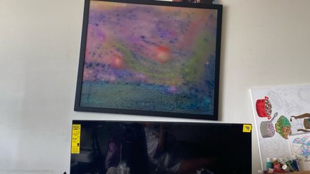 Abstract galaxy painting