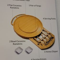 Round Charcuterie Board Set