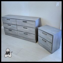 NEW DOUBLE DRESSER WITH A NIGHT STAND 😊 ASSEMBLED