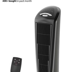 Lasko 1500W Ceramic Tower Space Heater with Remote, Thermostat - NEW