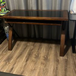Wood and glass Desk