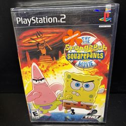 SpongeBob SquarePants Movie (PlayStation 2, 2004) RARE 1st Print New Sealed!