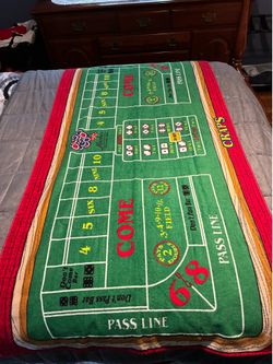 New Aruba craps table beach towel 30 x 58