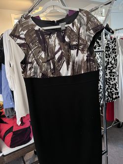 Ann Taylor High Waist Two Toned Dress