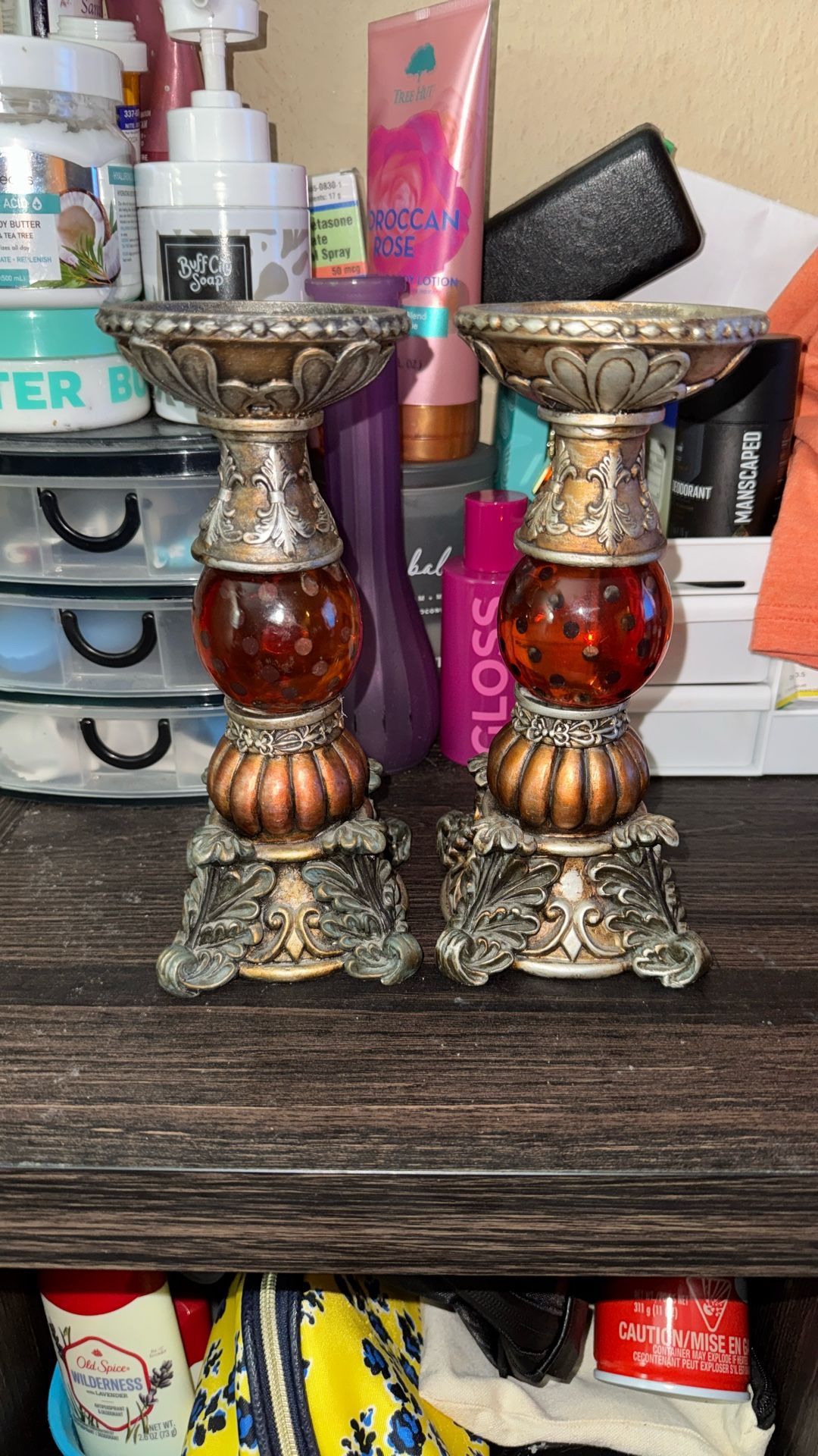 Interior Accents Travel Collection Candle 13” Holder