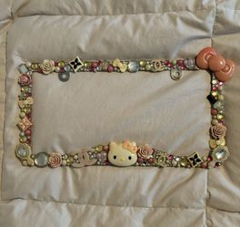 Hello Kitty Custom License Plate Frame