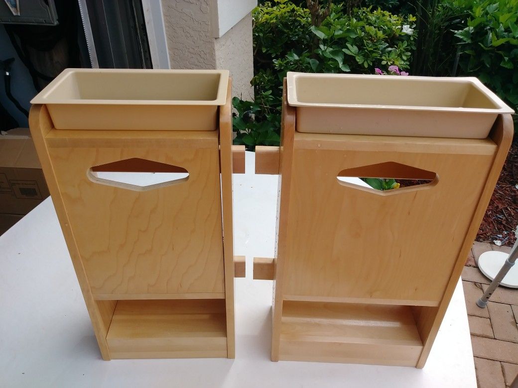 Solid maple cabinet organizers/shelves