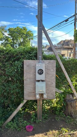 Temporary electric post