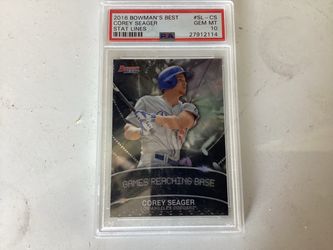 dodgers corey seager graded RC and ryan pepiot rookie auto