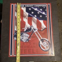 Orange County Choppers Metal Sign