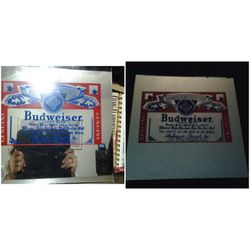 12 x 12 glass Budweiser mirror