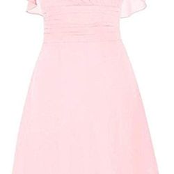 Aniywn Formal Bridesmaid Cocktail Dress in Pink