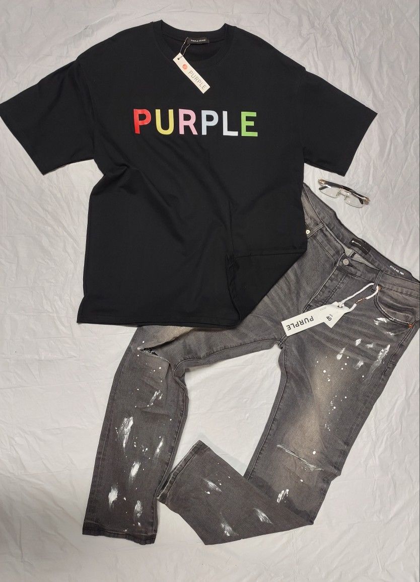 Purple Brand Jeans + Shirt