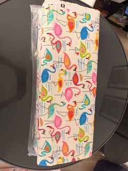 3 Richloom Colorful Flamingo Fabric – Vintage-Inspired Tropical Print