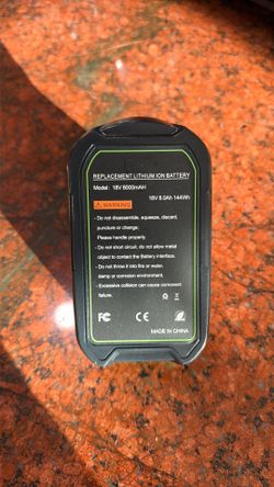 TWO High Capacity 8.0Ah Upgrade Compatible with Ryobi 18V Battery Replacement 18 Volt Battery P102 P108 P103 P104 P105 P107 P109 P122 Cordless Power B