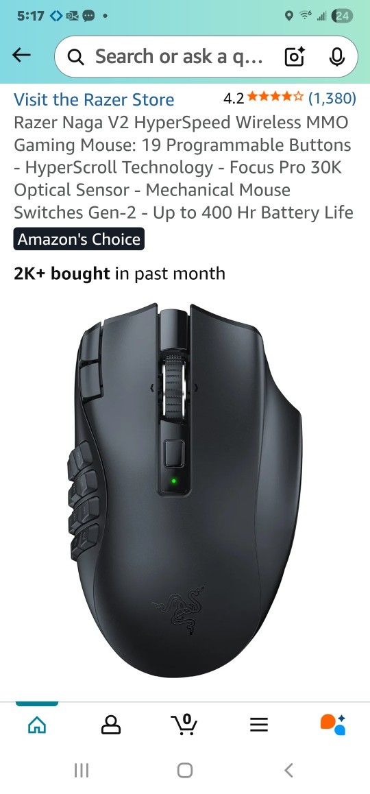 Razer Gaming Mouse- Like New