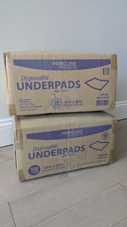 New Boxes of Underpads