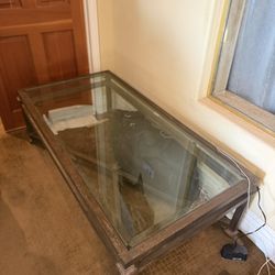 Glass/Metal Coffee Table 