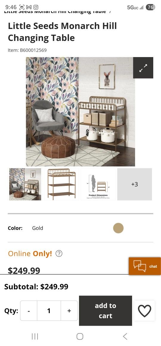 New In Box. Little Seeds Monarch Hill Ive Changing Table