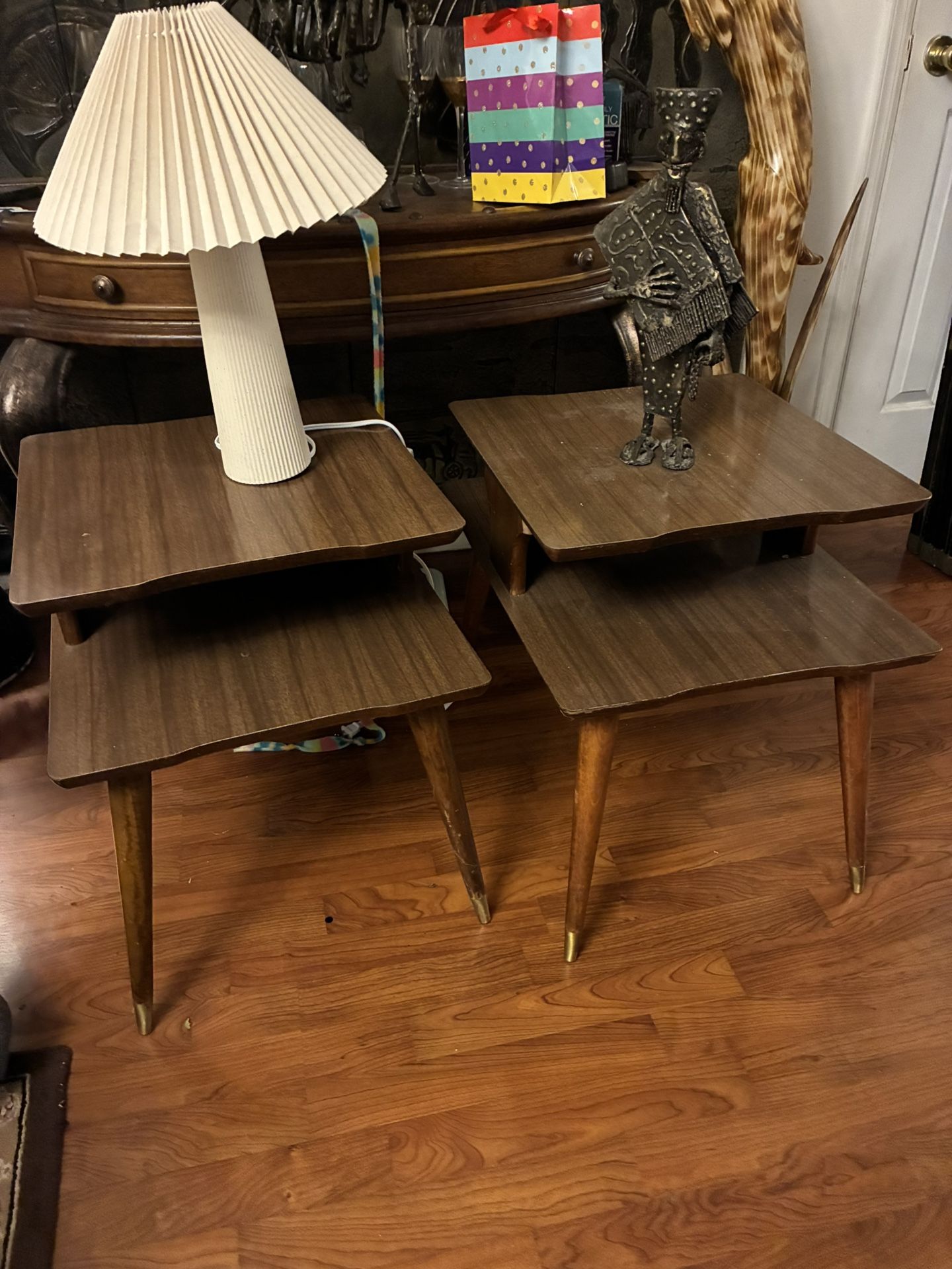 Set Of Two Mid Century Side Tables