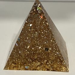 Solid Gold Glitter Triangle 