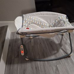 baby rocking chair,light color, covers can be easily removed for washing