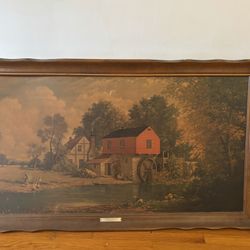 Painting “The red water mill” 