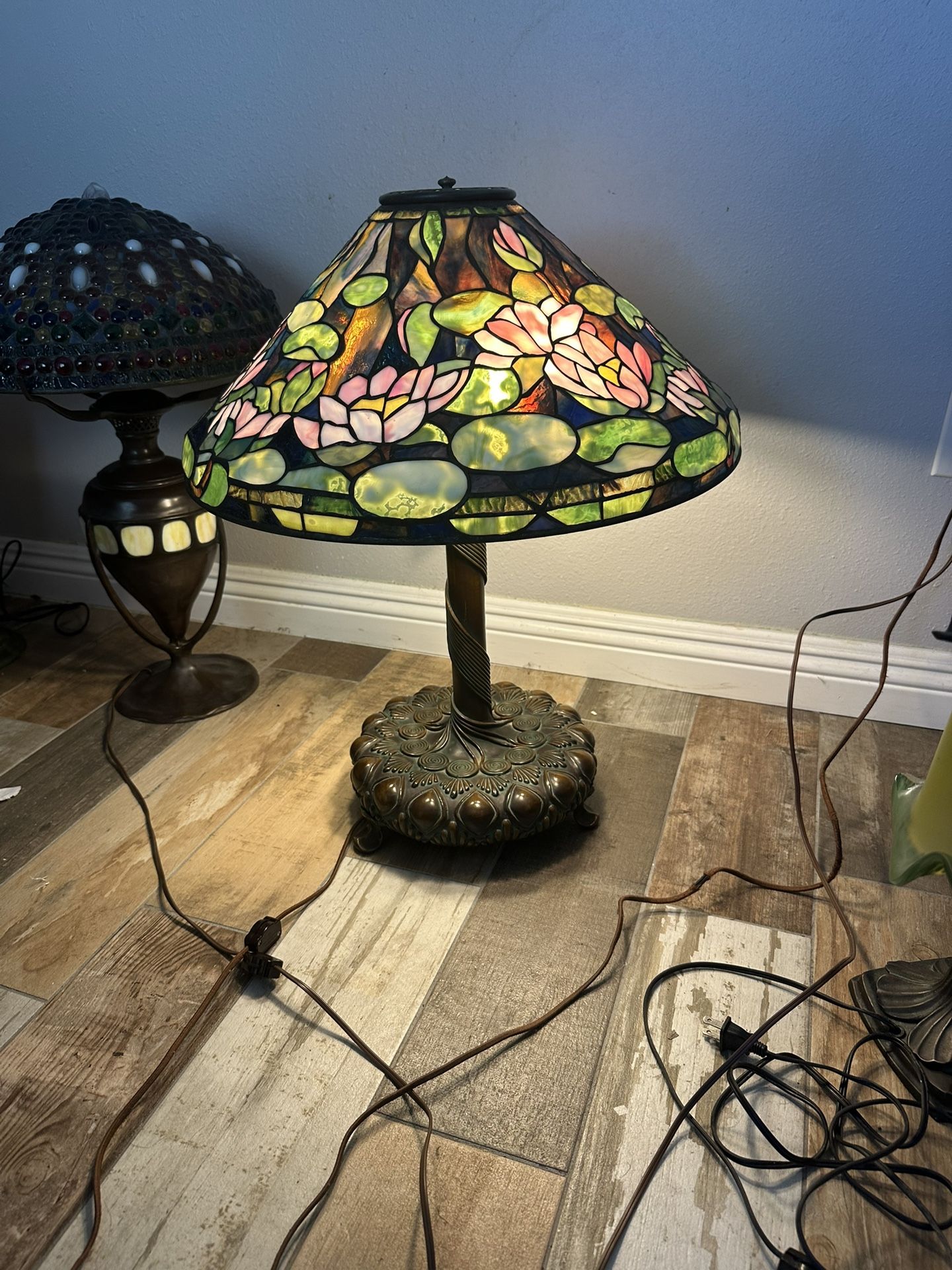 Heavy Hand Made Stained Glass Vintage