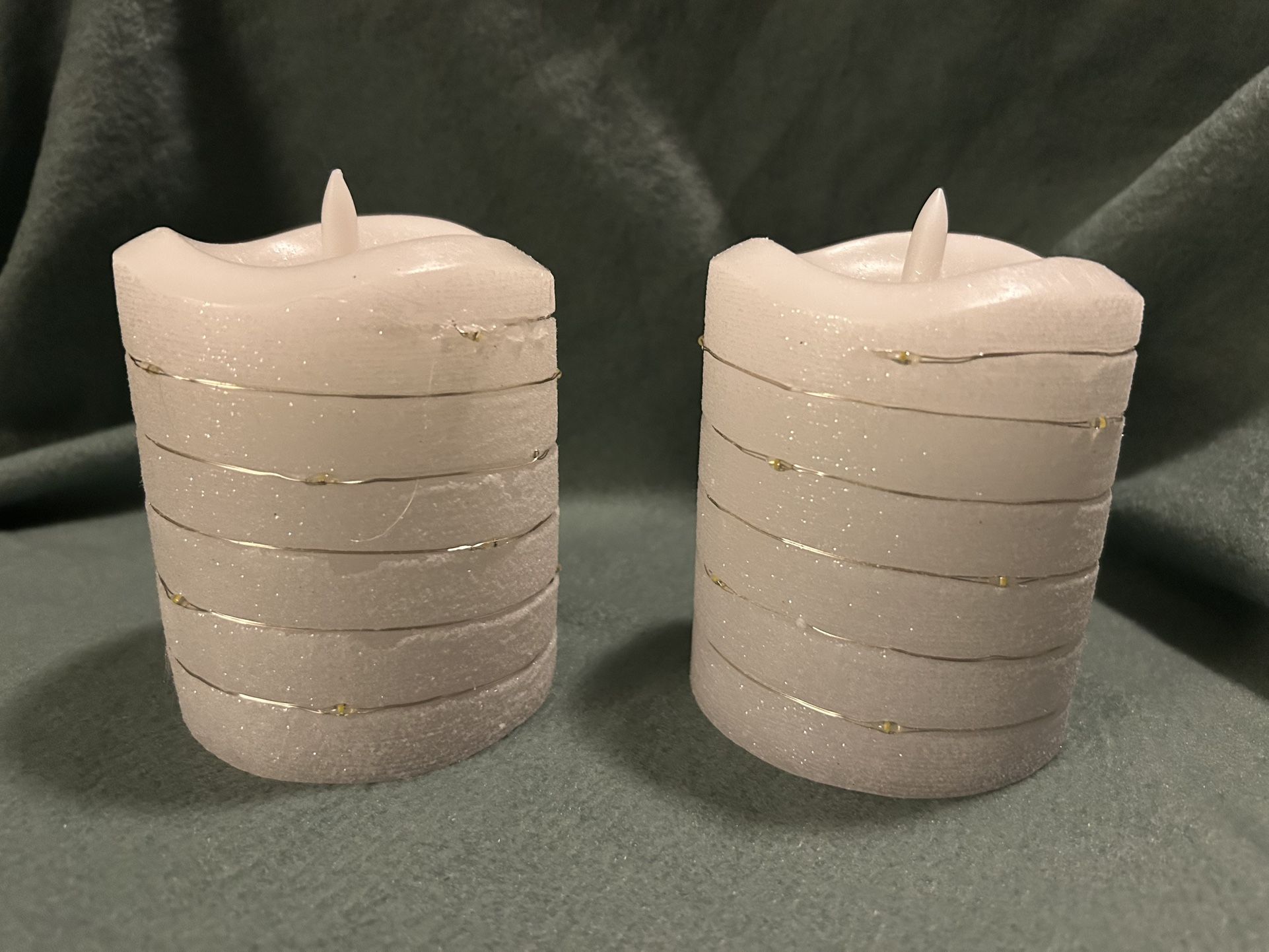 Flameless Glitter Candles