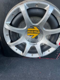 Polk Audio MOMO MM10 Subwoofer Car Audio Speaker in Plexiglass Enclosure Heavy 10”