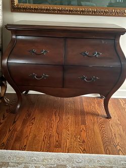 Cherrywood Bamboo Chest w/4 deep drawers