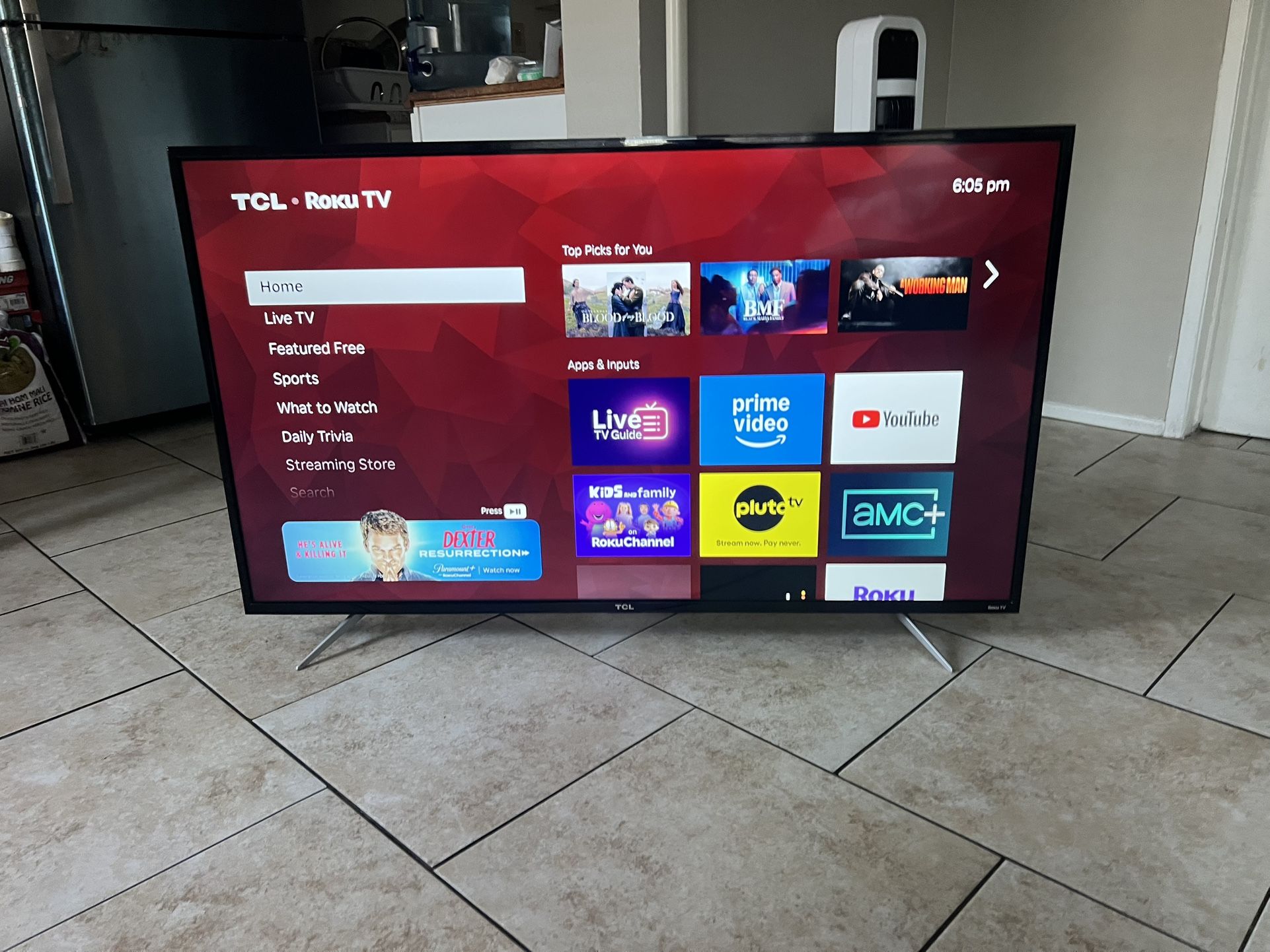 50 Inch 4K Roku TCL Smart TV