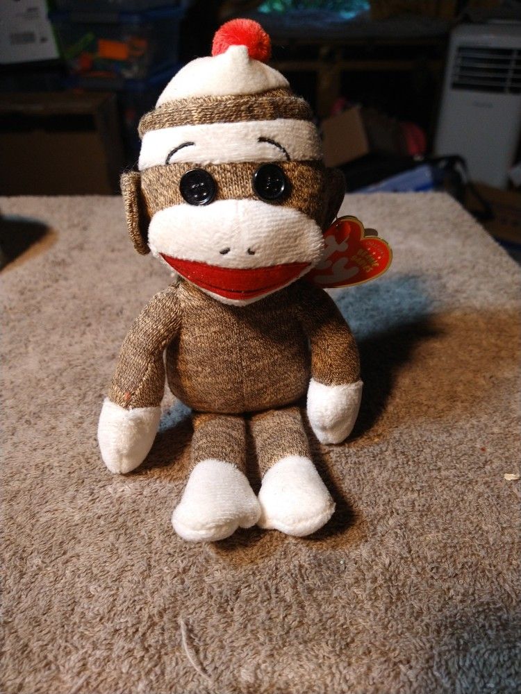 Sock The Monkey Beanie Baby