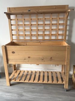 Portable Raised Bed Planter w/ Trellis