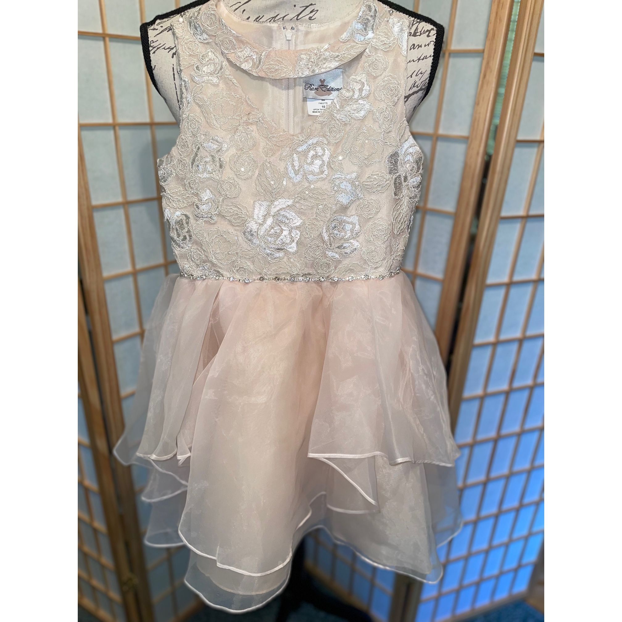 Little girls sleeveless ruffle party dress formal, birthday, holiday dresses