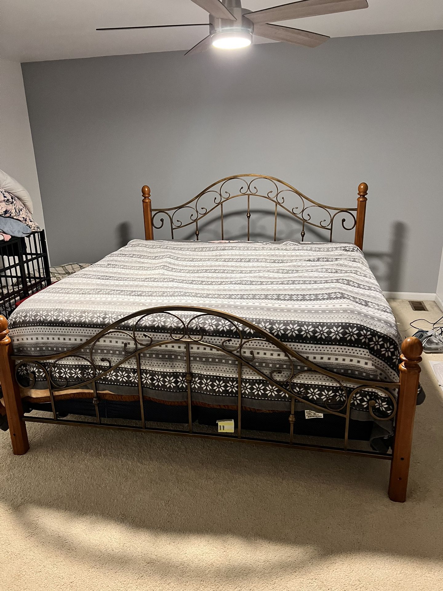 King Headboard, Footboard,  And Frame ONLY