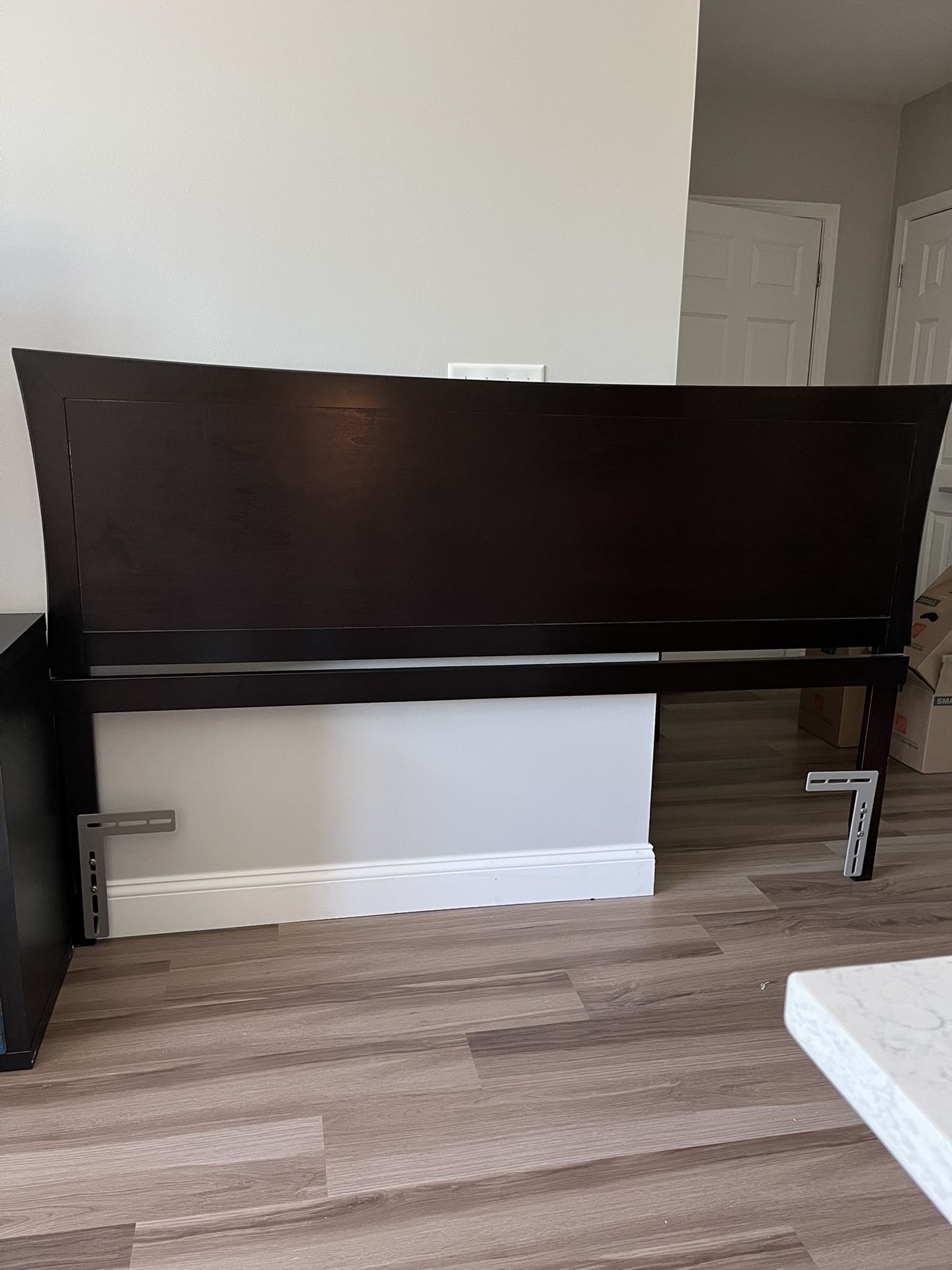 King Headboard Wood Espresso